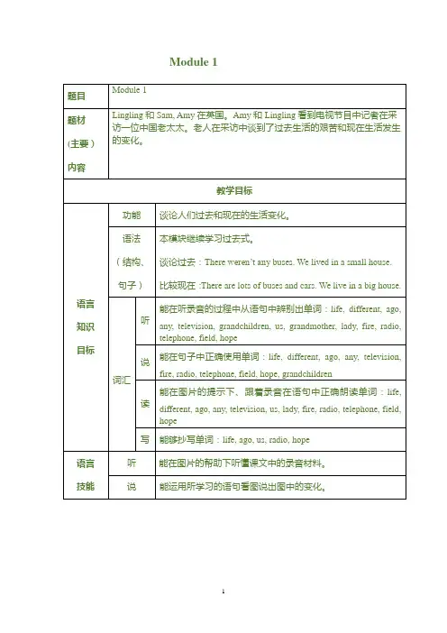小学英语三年级起点五年级下册(外研社)全册完整教学设计及教案