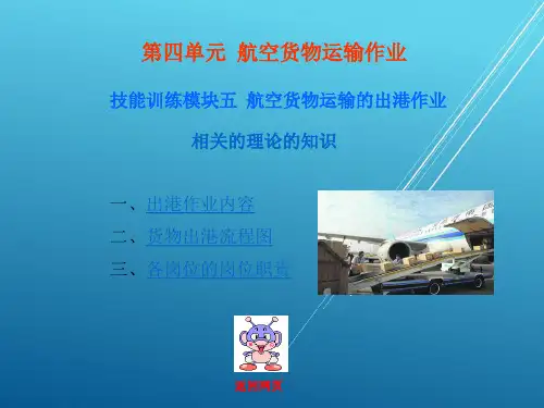 运输作业实务5第四单元  航空货物运输作业5 (2)