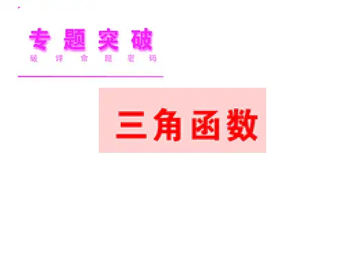 三角函数公开课(高三复习)精选课件