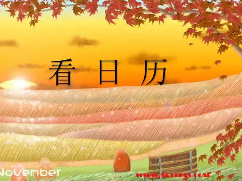 三年级上册数学课件-7.1看日历 ｜北师大版(2014秋)  (共20张PPT)