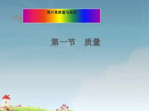 人教版八年级物理第六章第一节质量(共31张PPT)