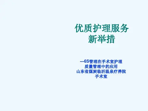 6S管理在手术室护理质量管理中的应用课件(PPT 48页)