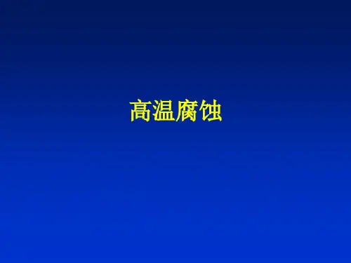 腐蚀与防护-第十一章 高温腐蚀