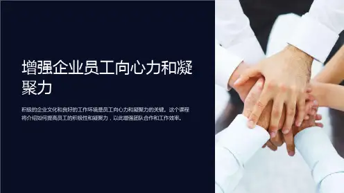 增强企业员工向心力和凝聚力(培训课件)