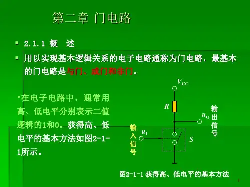 数字逻辑课件——门电路概述