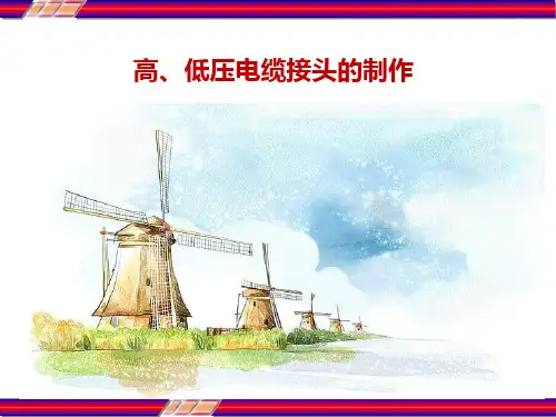 高低压电缆接头的制作工艺 PPT