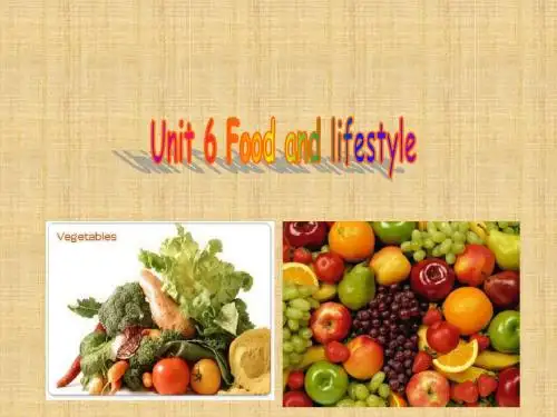 2012秋牛津译林版七上《Unit6 Food and lifestyle》(comic and welcome)ppt课件