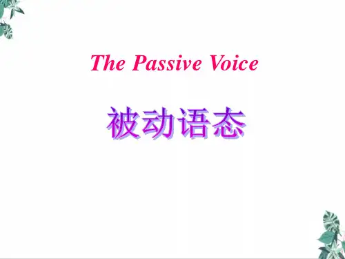【备考】中考英语语法复习被动语态公开课PPT(30张)