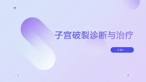 子宫破裂诊断与治疗PPT