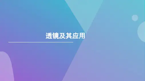 年中考物理一轮复习课件透镜及其应用2