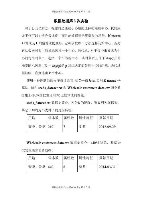 数据挖掘第3次试验