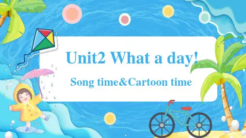 Unit 2 What a day! Cartoon time(课件)-六年级英语上册(译林版三起)