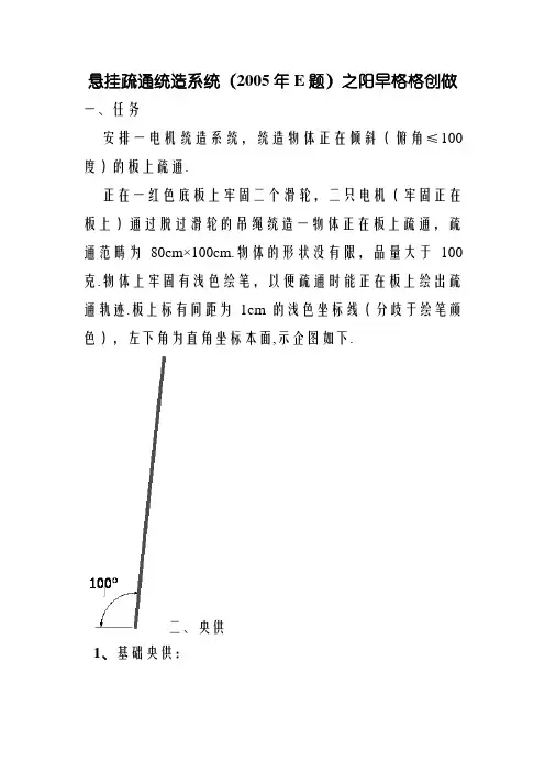 悬挂运动控制系统(E题)