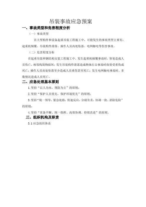吊装事故应急预案