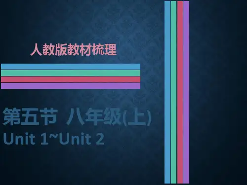 【广东2019中考·高分突破】人教版英语教材梳理课件八年级上册 第五节