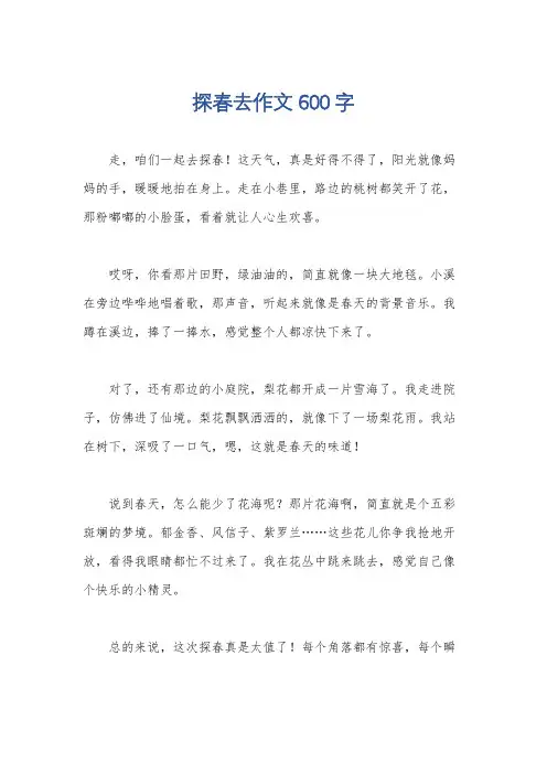 探春去作文600字