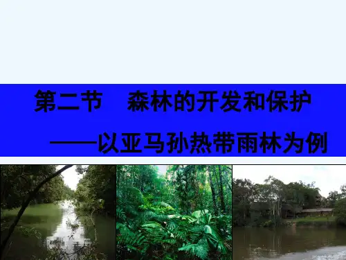 人教版必修三2-森林的开发和保护-PPT