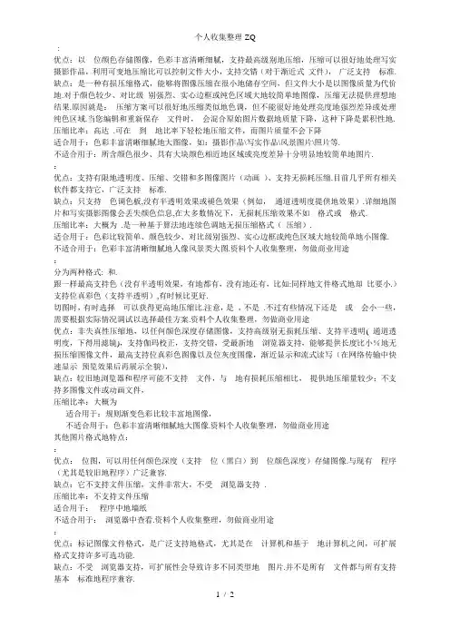 常用图片格式的特点
