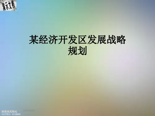 某经济开发区发展战略规划