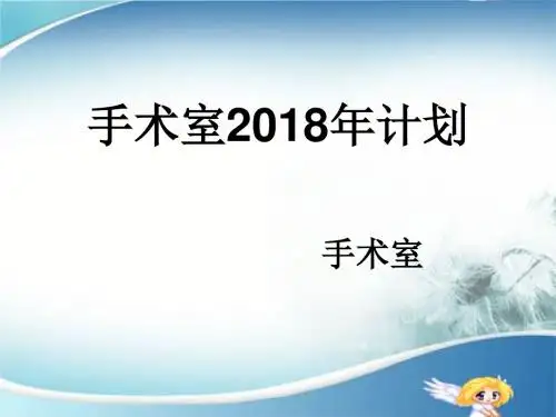 手术室18工作计划