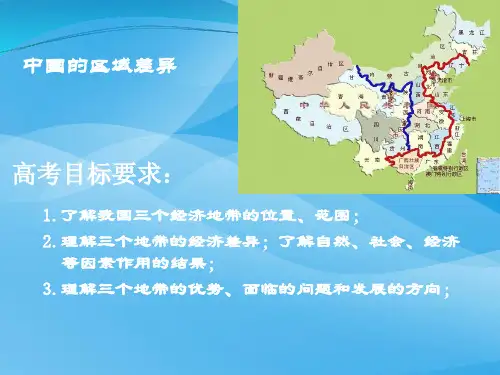 高考复习中国的区域差异ppt1 通用优质课件
