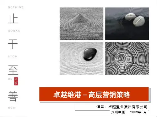 深圳房地产卓越维港高层营销策略(ppt 108页)