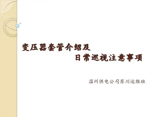 主变套管介绍及日常巡视注意事项(1)