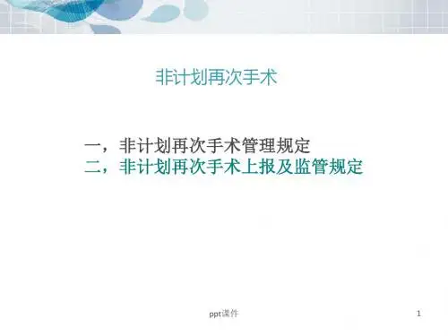 非计划再次手术培训  ppt课件