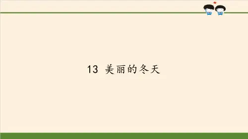 最新部编人教版一年级道德与法制上册《美丽的冬天》教学课件