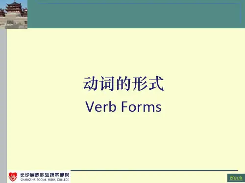 动词的形式和时态