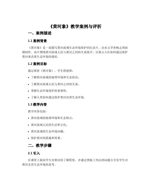 《黄河象》教学案例与评析