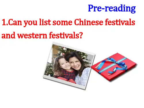 高中英语必修一Unit3, Culture Corner reading  