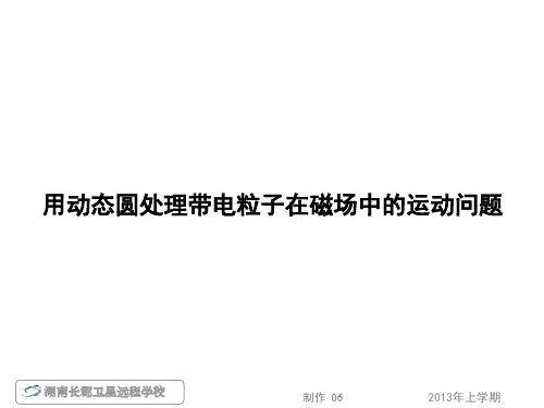 高三理物理用动态圆处理带电粒子在磁场中的运动问题2名师导学_专题三第8课时磁场及带电粒子在匀强磁场中的