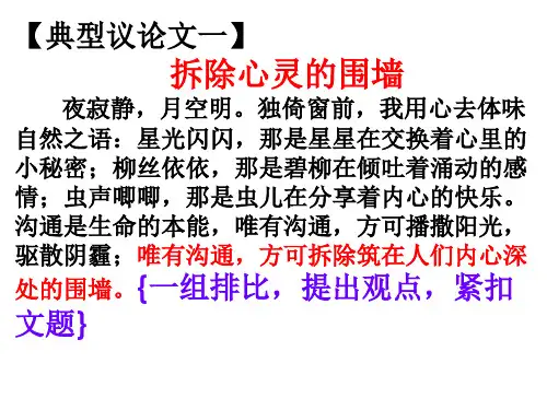 议论文规范格式范例