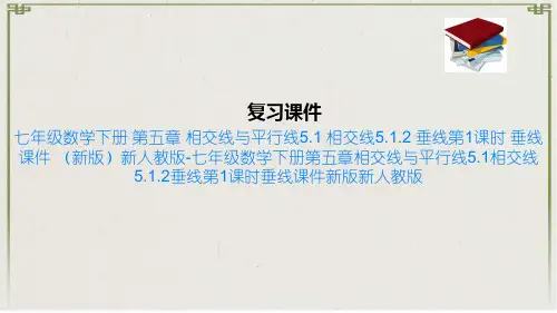 七年级数学下册 第五章 相交线与平行线5.1 相交线5.1.2 垂线第1课时 垂线课件 新版新人教