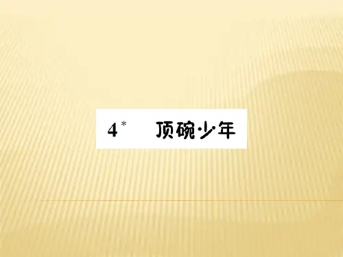 六年级下册语文课件 4 顶碗少年 人教新课标 (共7张PPT)