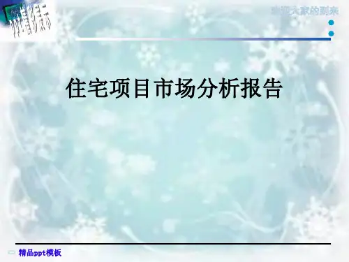 住宅项目市场分析报告