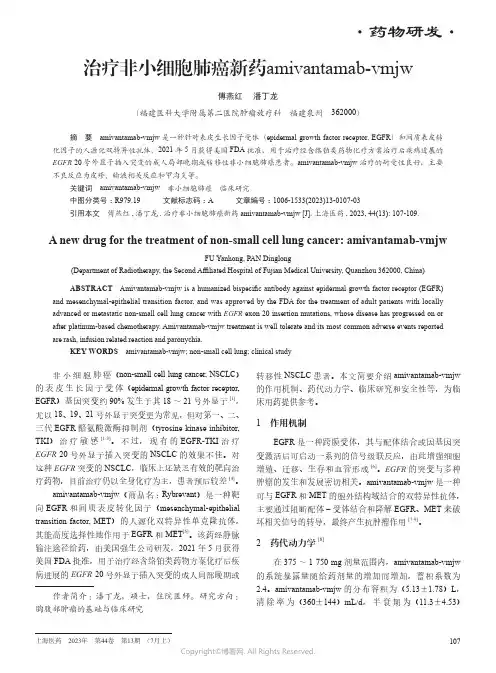 治疗非小细胞肺癌新药amivantamab-vmjw