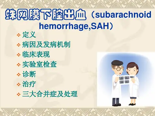 蛛网膜下腔出血ppt (1)