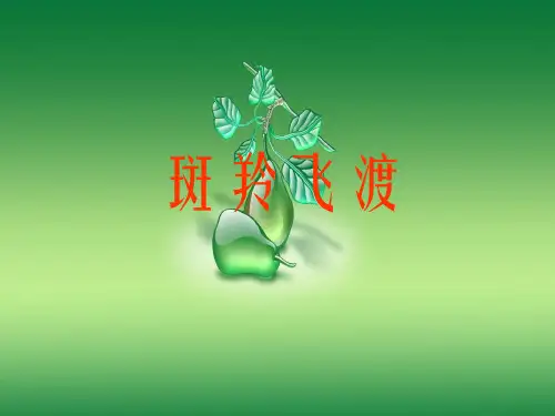 斑羚飞渡PPT教学课件