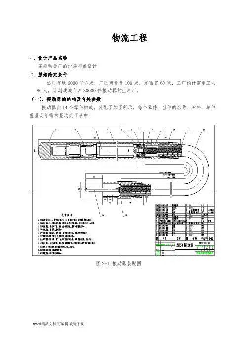 (完整版) 物流工程课程设计