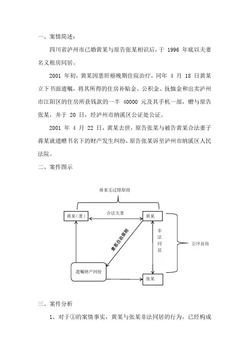 四川泸州遗赠案分析