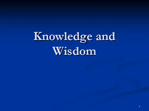 Unit 6 Knowledge and Wisdomppt课件