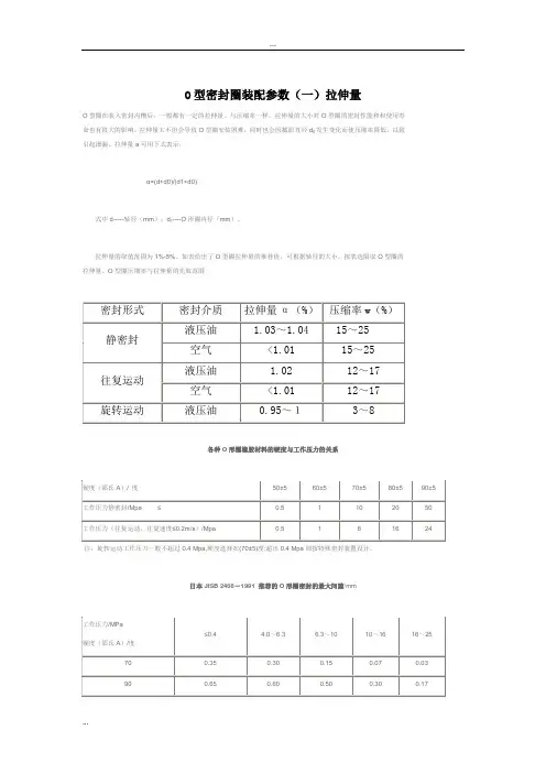 密封圈两个参数