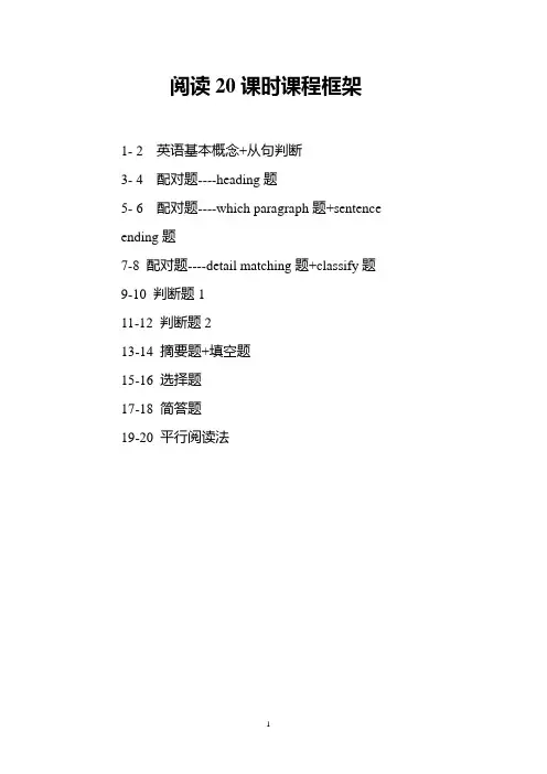 雅思--阅读教材(改)完整版