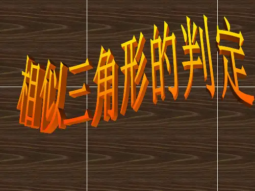 相似三角形的判定1ppt课件