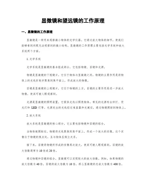 显微镜和望远镜的工作原理