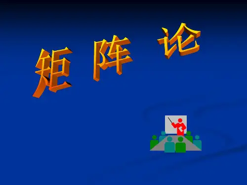 矩阵论第一章