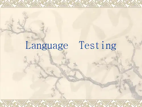 Language  Testing