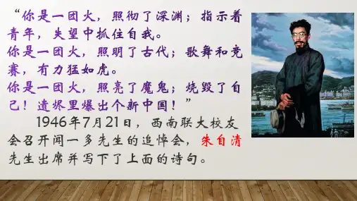 《红烛》(课件)-2023-2024学年高一语文同步教学精品课件+练习(统编版必修上册)